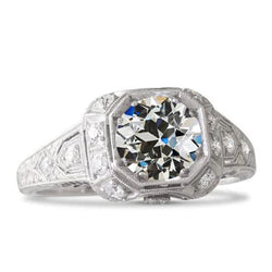 Natuurlijke Diamanten Ring 2.50ct - Witgoud 14K