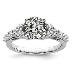 Natuurlijke Diamanten Ring 3.50ct - Witgoud 14K