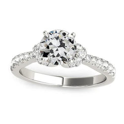 Natuurlijke Diamanten Ring 4ct - Witgoud 14K