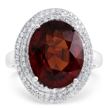 Afbeelding in Gallery-weergave laden, Granaat Cocktail Ring
