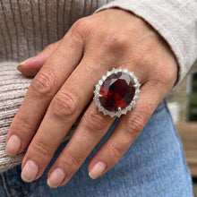 Afbeelding in Gallery-weergave laden, Granaat Cocktail Ring

