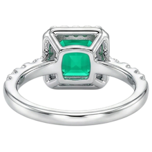 Afbeelding in Gallery-weergave laden, Smaragd Sieraadsteen Ring 3,50 karaat Bicolor 14K Goud – alternatief aanzicht
