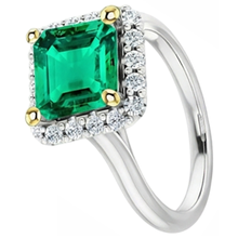 Afbeelding in Gallery-weergave laden, Designer Gekleurde Steen Ring 3,50 karaat – hoekaanzicht
