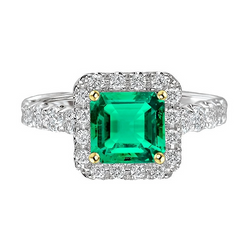 GIA-Gecertificeerd Sieraadsteen Ring – Smaragd 3,50 karaat