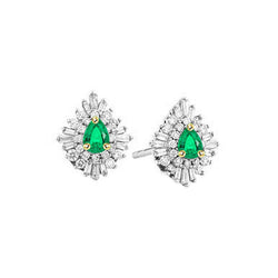 Handgemaakte Smaragd Gemstone Earring 0,50 karaat – HarryChadEnt