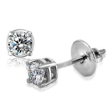 Griffen Set Sprankelende 1,80 Ct Echt Diamanten Oorknopjes Wit Goud 14K