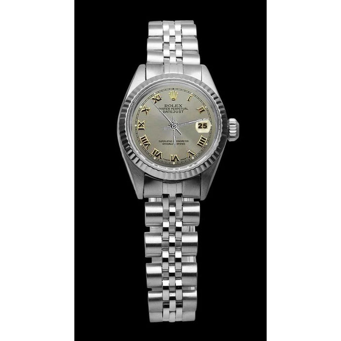 Grijze Romeinse wijzerplaat Rolex