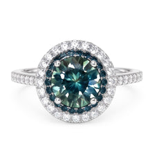 Afbeelding in Gallery-weergave laden, Groene Saffier Cocktail Ring
