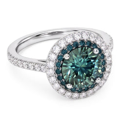 Groene Saffier Cocktail Ring