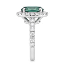 Afbeelding in Gallery-weergave laden, Groene Saffier Cocktail Ring
