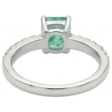 Afbeelding in Gallery-weergave laden, echte round smaragd 2.80karaat ring band detail
