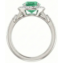 Afbeelding in Gallery-weergave laden, echte round diamant 4.85karaat ring profielweergave
