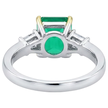 Afbeelding in Gallery-weergave laden, Grote Groene Smaragd Edelsteen Ring Natuurlijke Aarde Gedolven Diamant Dames Sieraden
