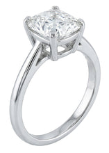 Afbeelding in Gallery-weergave laden, Grote Kussenslijpsel Natuurlijke uit de aarde gewonnen Diamant 3 Karaat Solitaire Ring
