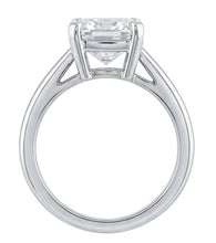 Afbeelding in Gallery-weergave laden, Grote Kussenslijpsel Natuurlijke uit de aarde gewonnen Diamant 3 Karaat Solitaire Ring

