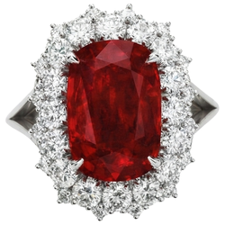 Echte Robijn Ring 7.25 Karaat