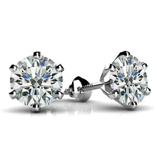 Afbeelding in Gallery-weergave laden, Grote Prong Set 5 Kt Ronde Geslepen Echt Diamanten Dames Oorbel Wit Goud
