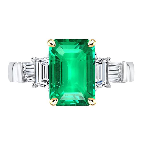 Grote Groene Smaragd Edelsteen Ring Natuurlijke Aarde Gedolven Diamant Dames Sieraden