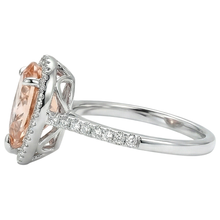 Afbeelding in Gallery-weergave laden, echte round morganiet 9.00karaat ring op wit
