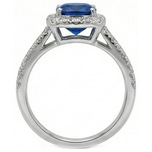 Afbeelding in Gallery-weergave laden, echte round saffier 3.90karaat ring op wit
