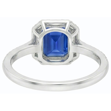 Afbeelding in Gallery-weergave laden, echte baguette diamant 3karaat ring zijaanzicht
