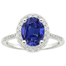 Afbeelding in Gallery-weergave laden, echte round diamant 3.75karaat ring bovenaanzicht
