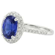 Afbeelding in Gallery-weergave laden, echte round diamant 3.75karaat ring profielweergave
