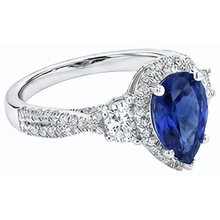 Afbeelding in Gallery-weergave laden, echte round diamant 4.50karaat ring profielweergave
