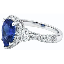Afbeelding in Gallery-weergave laden, echte round diamant 4.50karaat ring op wit
