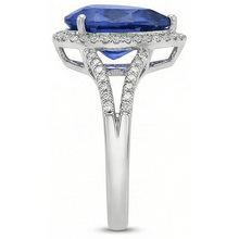 Afbeelding in Gallery-weergave laden, echte round diamant 3.50karaat ring bovenaanzicht
