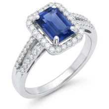 Afbeelding in Gallery-weergave laden, echte emerald saffier 4karaat ring close-up detail
