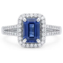 Afbeelding in Gallery-weergave laden, echte emerald saffier 4karaat ring profielweergave
