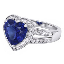 Afbeelding in Gallery-weergave laden, echte round diamant 4.50karaat ring close-up detail
