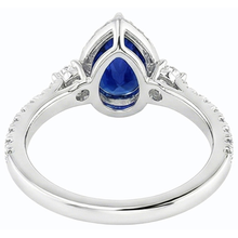 Afbeelding in Gallery-weergave laden, echte round diamant 5karaat ring zijaanzicht
