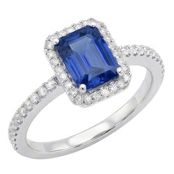 Echte Saffier Ring 3 Karaat