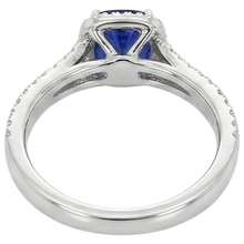 Afbeelding in Gallery-weergave laden, echte round saffier 3.20karaat ring op wit
