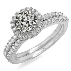 Natuurlijke Diamanten Ring 5.50ct - Witgoud 14K