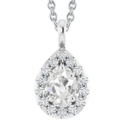 Natuurlijke Diamanten Hanger 4.50ct - Witgoud 14K