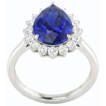 Afbeelding in Gallery-weergave laden, echte round diamant 3.50karaat ring zijaanzicht
