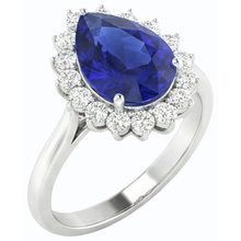 Afbeelding in Gallery-weergave laden, echte round diamant 3.50karaat ring profielweergave

