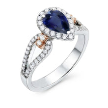 Afbeelding in Gallery-weergave laden, echte round diamant 2karaat ring bovenaanzicht
