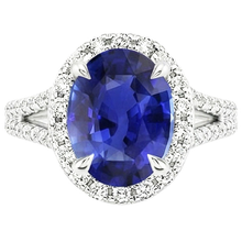 Afbeelding in Gallery-weergave laden, echte round diamant 4karaat ring close-up detail
