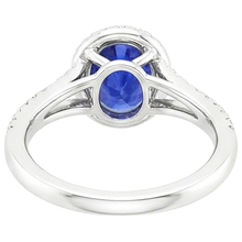 Afbeelding in Gallery-weergave laden, echte round diamant 4karaat ring bovenaanzicht
