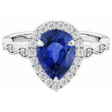 Afbeelding in Gallery-weergave laden, echte round diamant 5karaat ring bovenaanzicht
