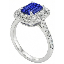 Afbeelding in Gallery-weergave laden, echte round diamant 5karaat ring bovenaanzicht
