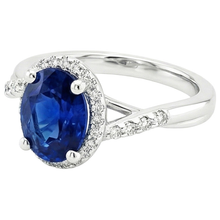 Afbeelding in Gallery-weergave laden, echte round diamant 3.75karaat ring profielweergave
