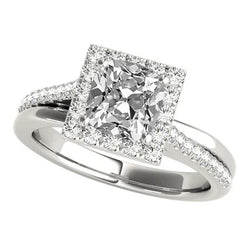 Natuurlijke Diamanten Ring 7.50ct - Witgoud 14K