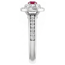 Afbeelding in Gallery-weergave laden, echte round diamant 1.80karaat ring band detail
