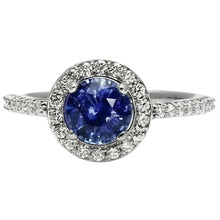 Afbeelding in Gallery-weergave laden, echte round diamant 2.00karaat ring close-up detail

