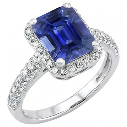 Echte Saffier Ring 4 Karaat